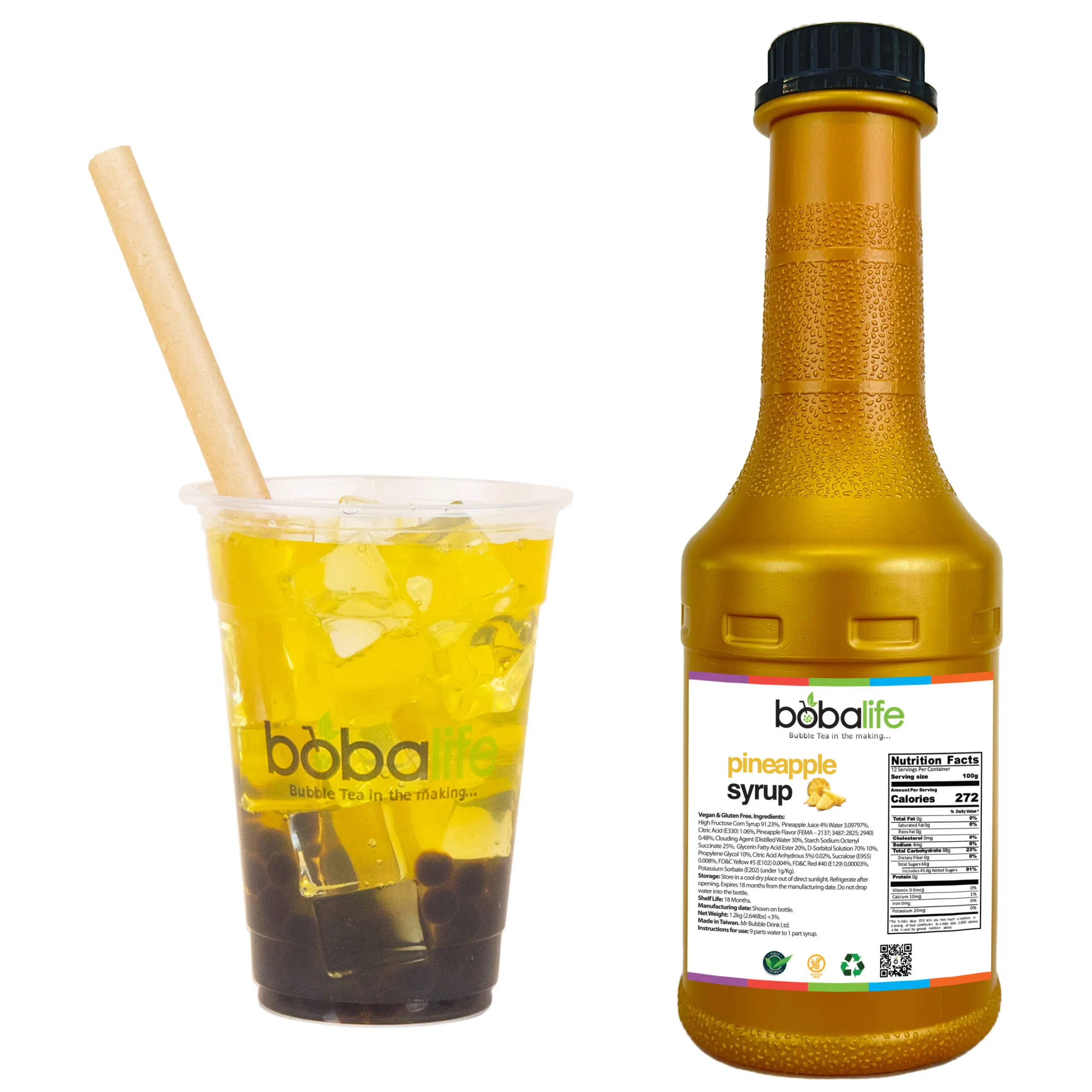 Bubble Tea - Pineapple Syrup (1.2kg)