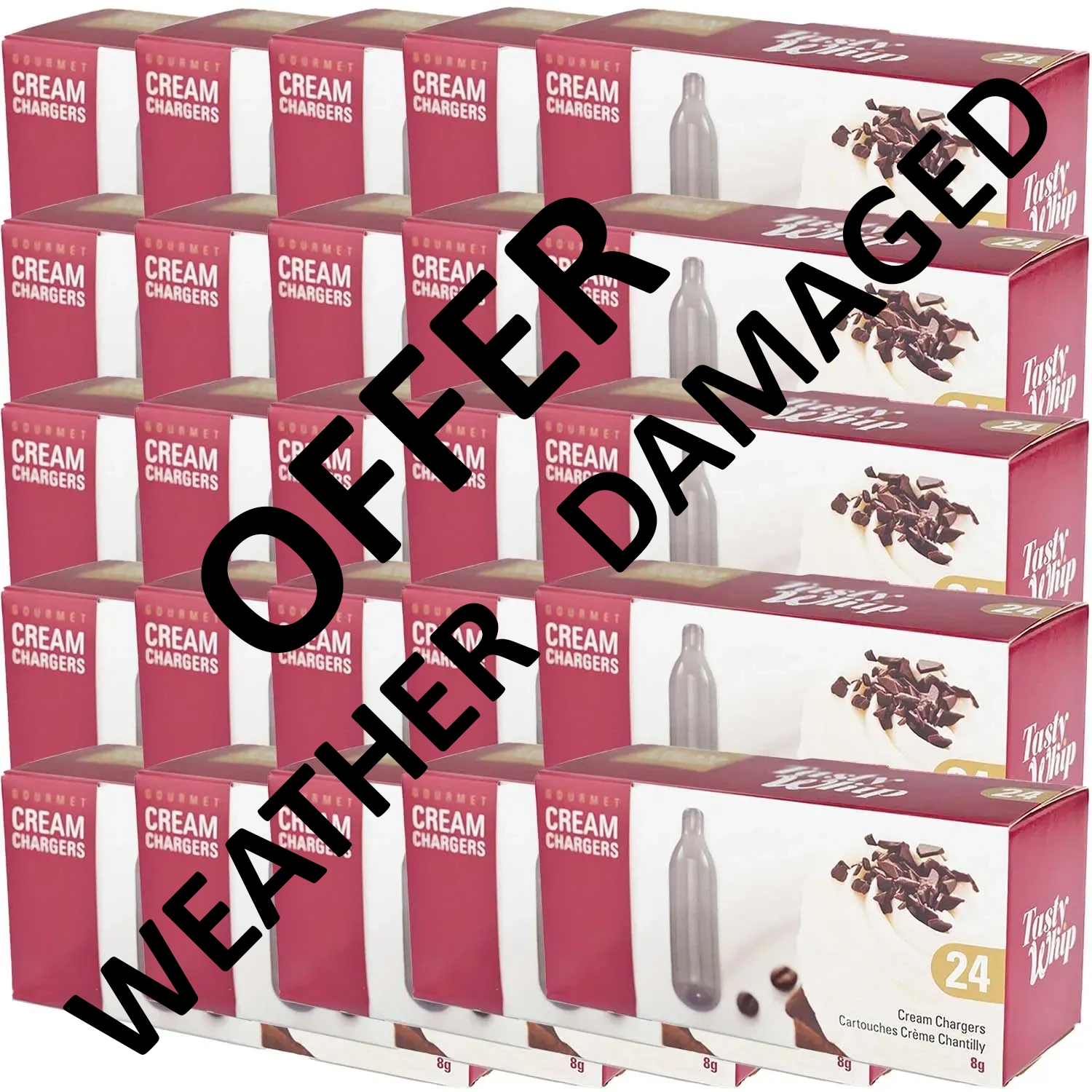 Cream Chargers - RUST DAMAGED OFFER (Case of 600) Business Only