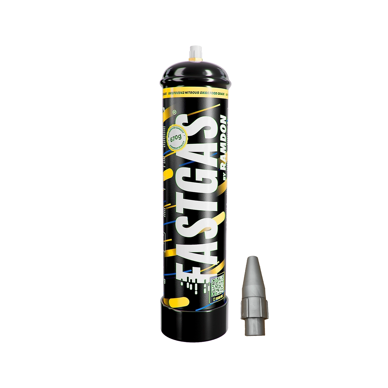Cream Chargers by     Fast Gas x 1 (670g N2O)