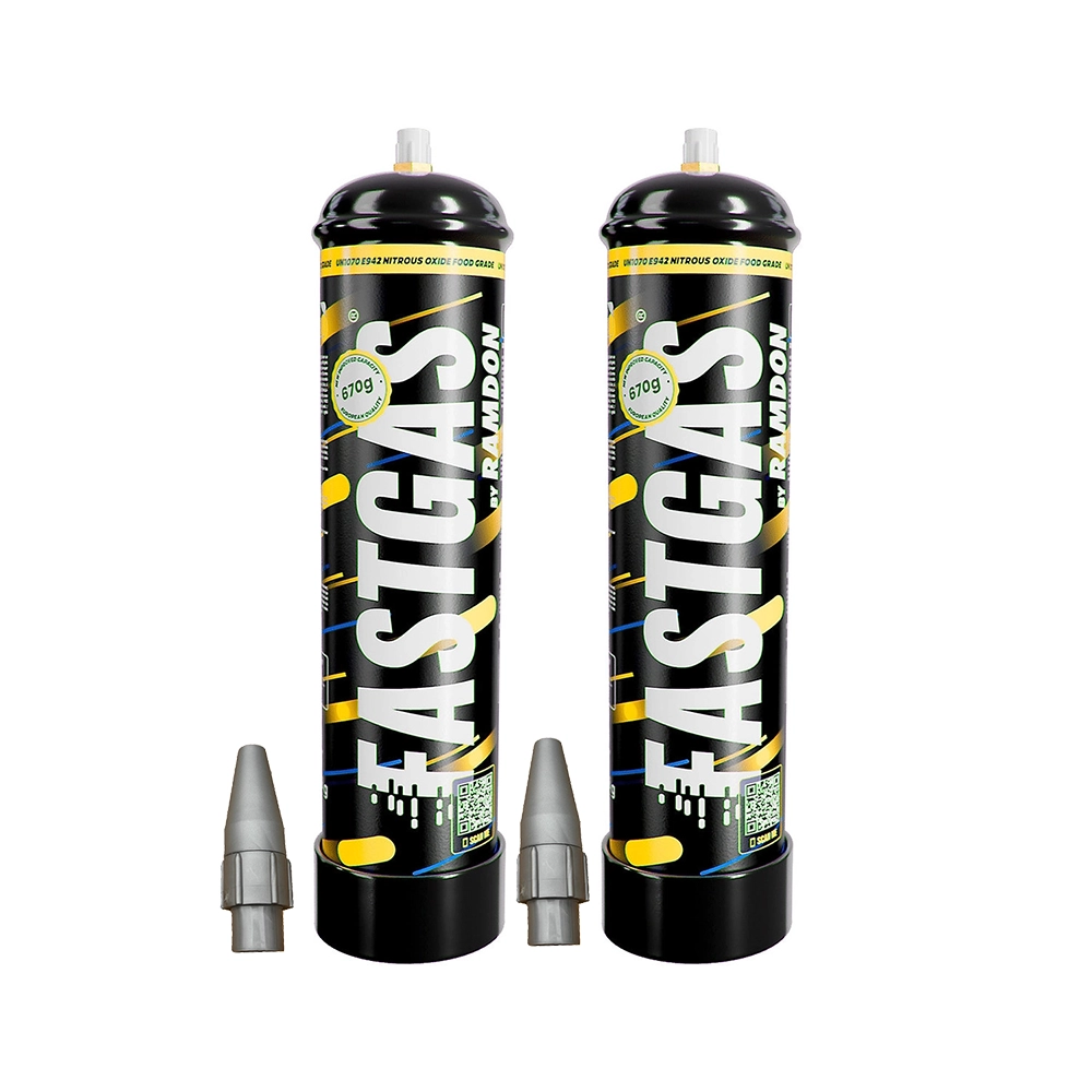 Cream Chargers by    Fast Gas x 2 (670g N2O)