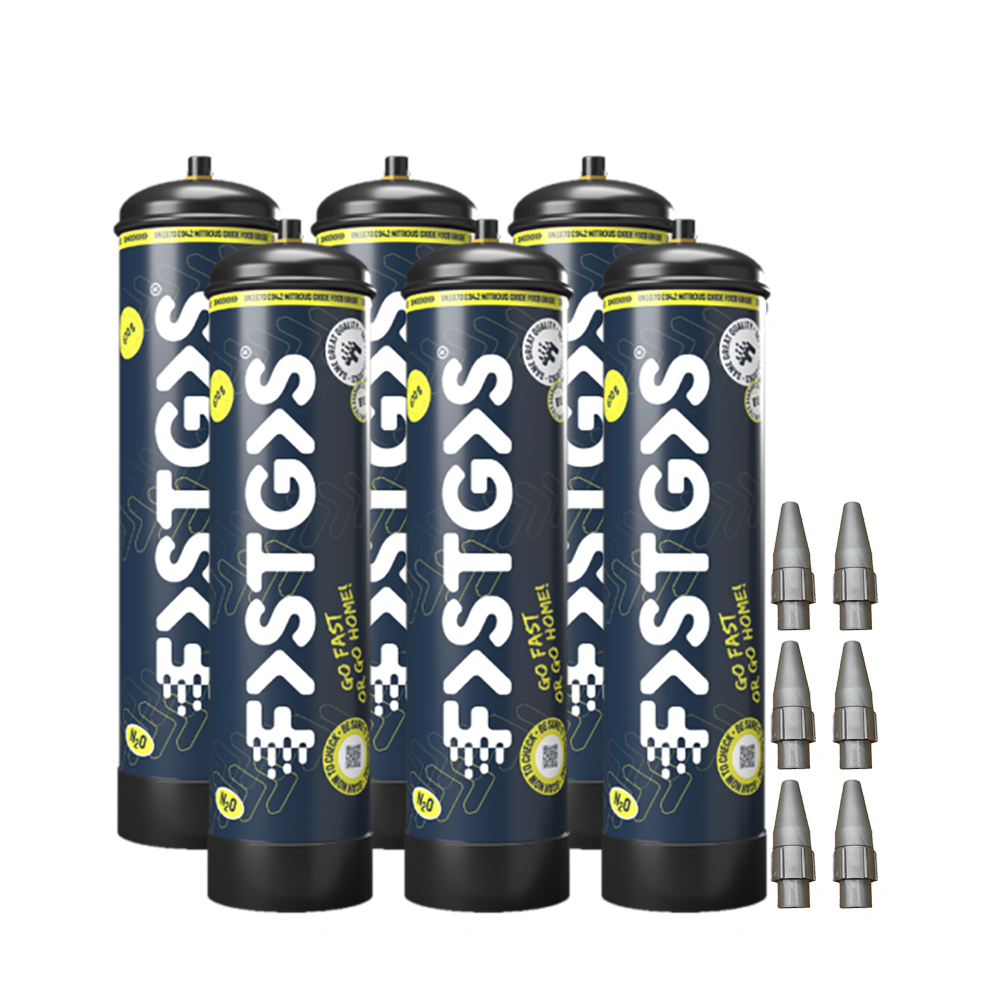 Cream Chargers by Fast Gas (670g N2O) Case of 6 - Business Only