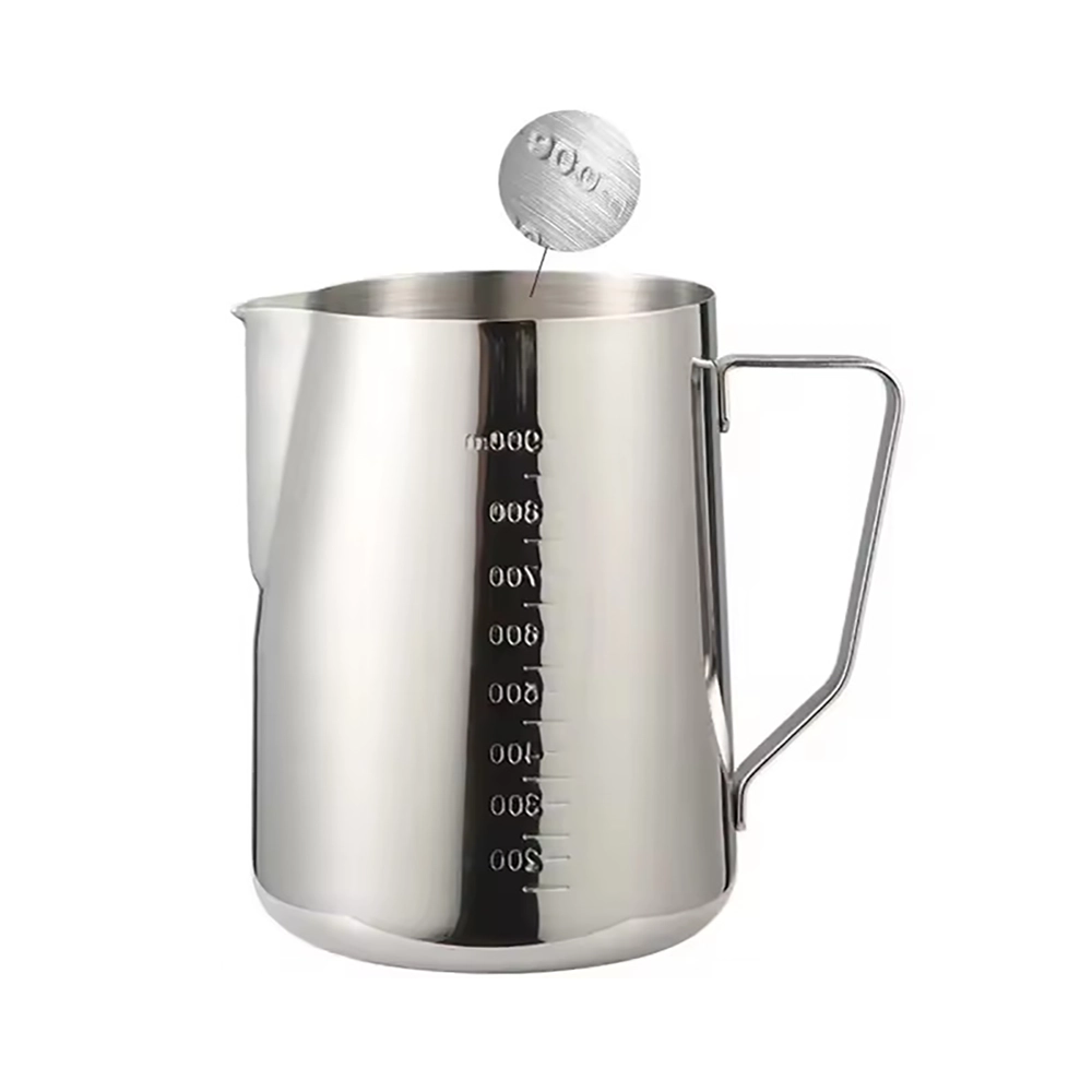Milk Foaming/Frothing Latte Jug - With Scale (32oz/1 Litre)