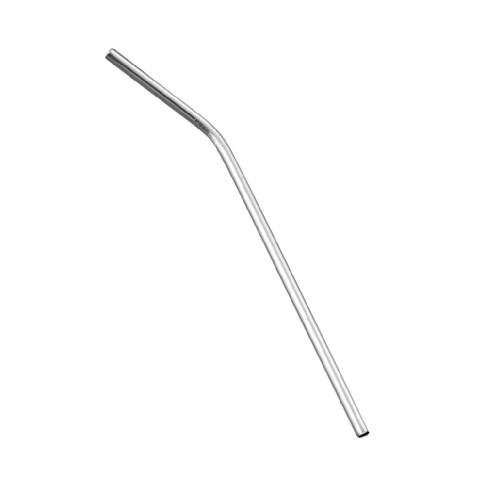 Stainless Steel Bent Straw (215mm) - Narrow 6mm